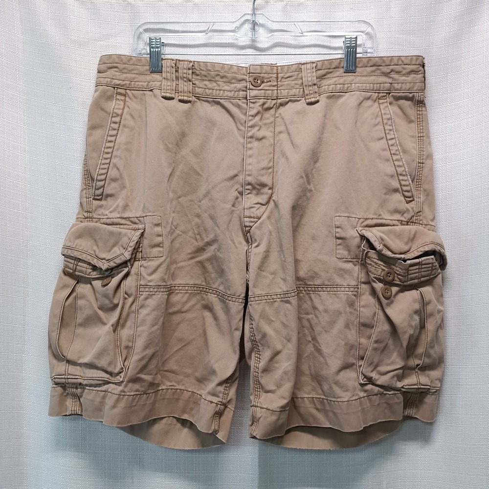 Polo Ralph Lauren Chino‎ Cargo Shorts Mens 38 Beige Khaki Utility Cotton